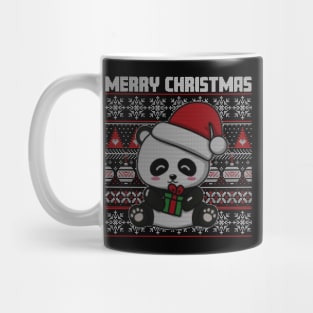 Cute Panda Merry Christmas Mug